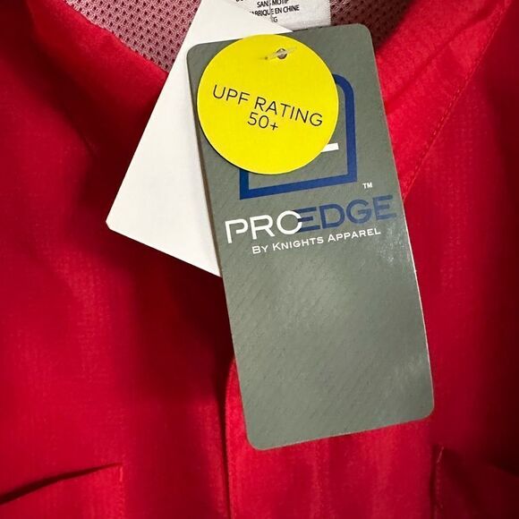 NWT University Maryland Terrapins UPF 50 Red Short Sleeve Button Shirt Size XL - Picture 5 of 5